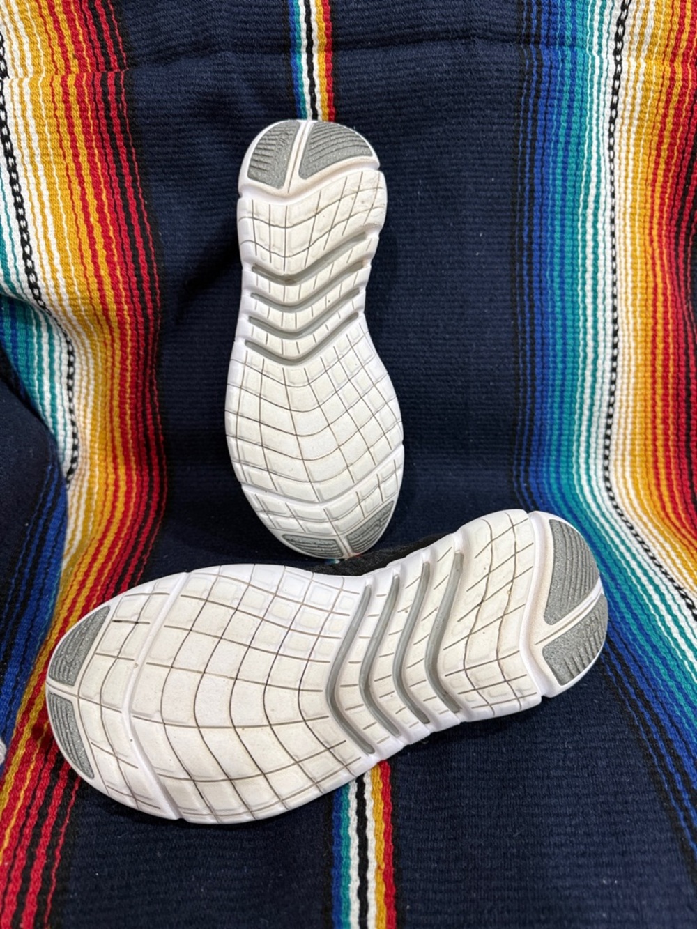 Nike Black and White Knit Training Sneakers - Picture 5 of 6